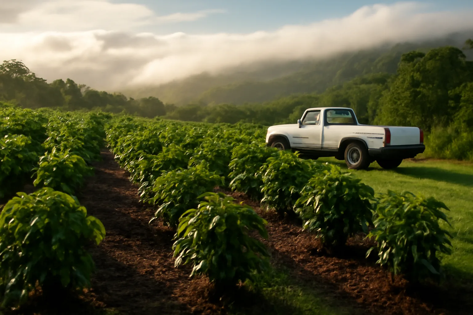 Hawaii Island coffee orchard where farm adjuster cost questions begin